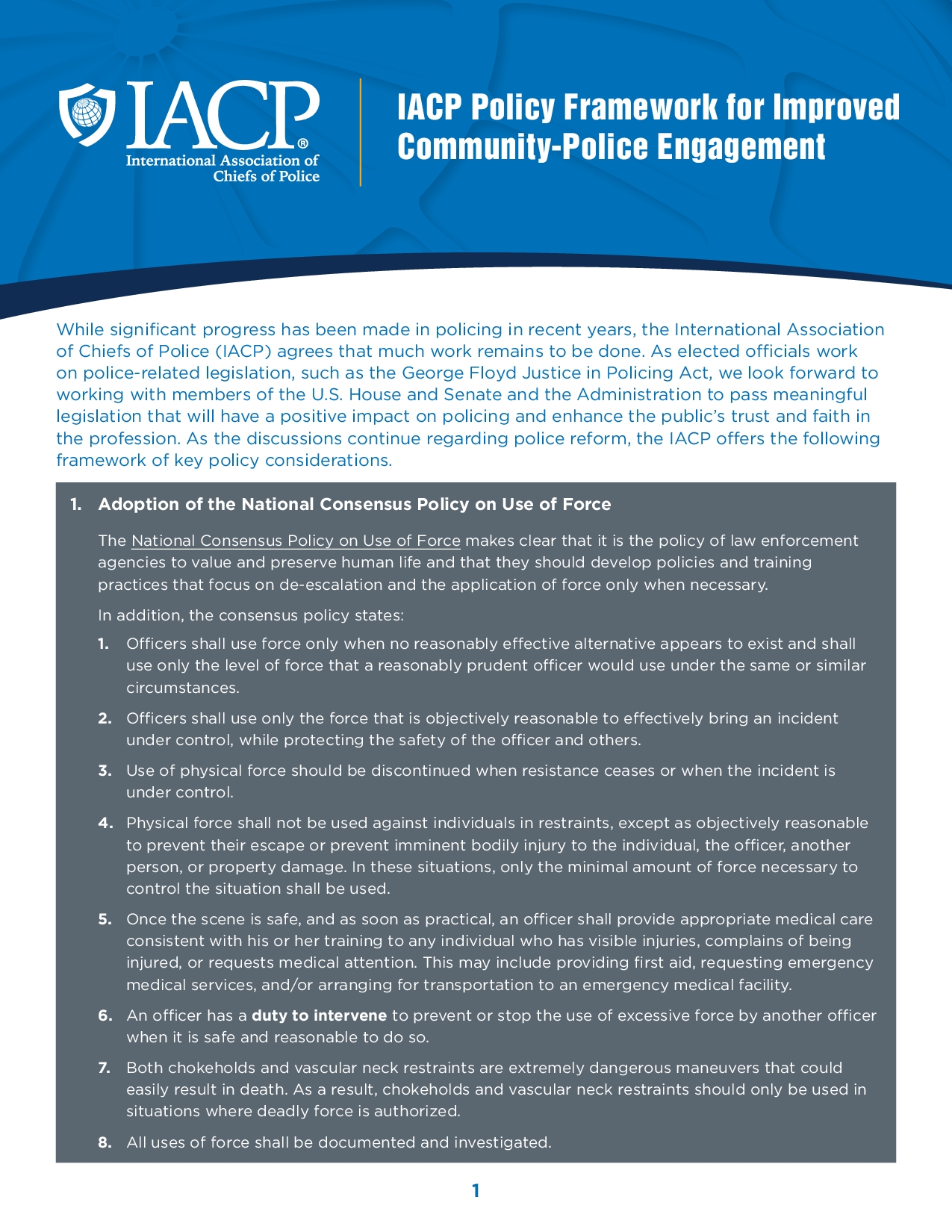 IACP Policy Framework for Improved CommunityPolice Engagement pdf